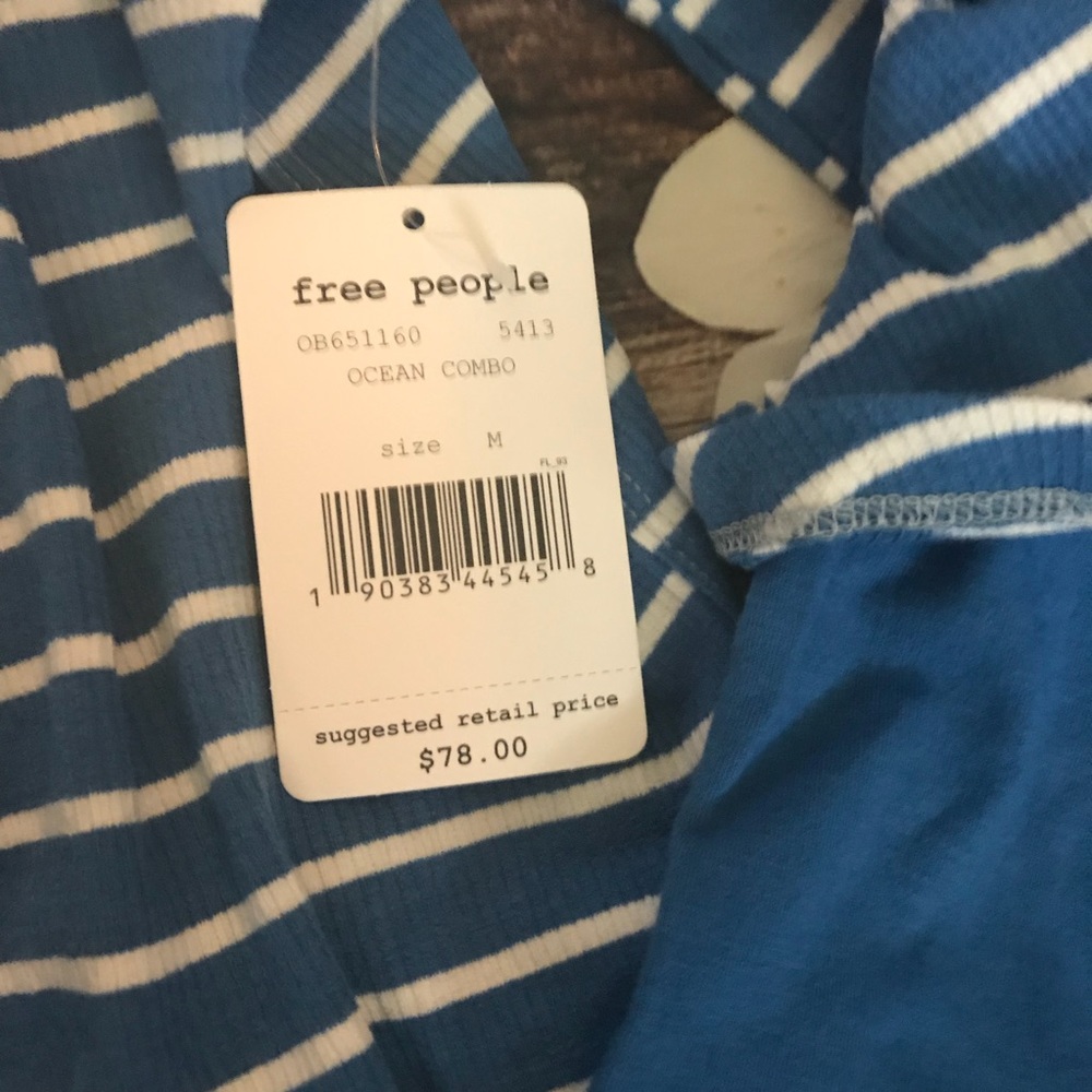 NWT Free People Striped Top - Picture 5 of 8